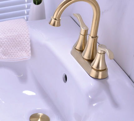 Modern Brushed Gold Basin Mixer #202345