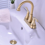 Modern Brushed Gold Basin Mixer #202345