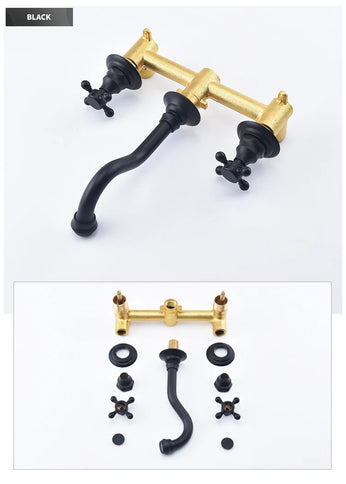 Oil Rubbed Wall Mount Mixer 3 Piece #202358