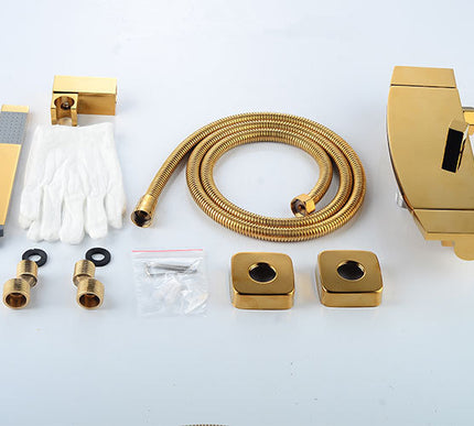 Modern Shiny Gold Bath Mixer #202339