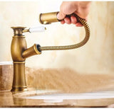 Brass Pull Out Basin Mixer #202437