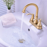 Modern Brushed Gold Basin Mixer #202345