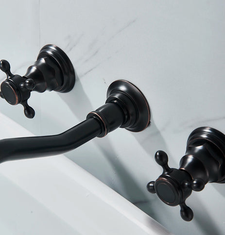 Oil Rubbed Wall Mount Mixer 3 Piece #202358