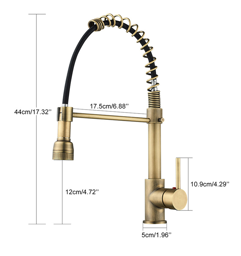 Brass Kitchen Spring Mixer #202352 – TIC Bathrooms
