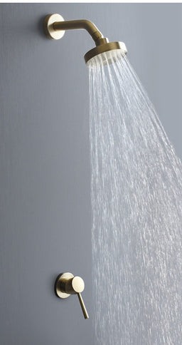 Brushed Gold Shower Mixer #202346