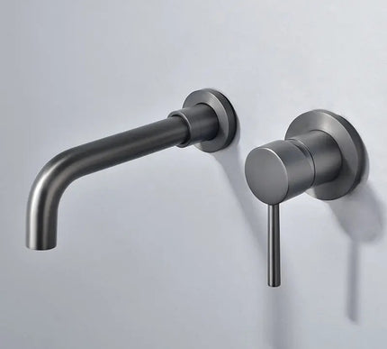 Gunmetal Grey Modern Basin Mixer #202401