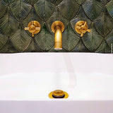 Modern Brass Cross Handle 3 Hole Basin Mixer #20103