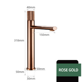 Rose Gold Tall Basin Mixer #202398