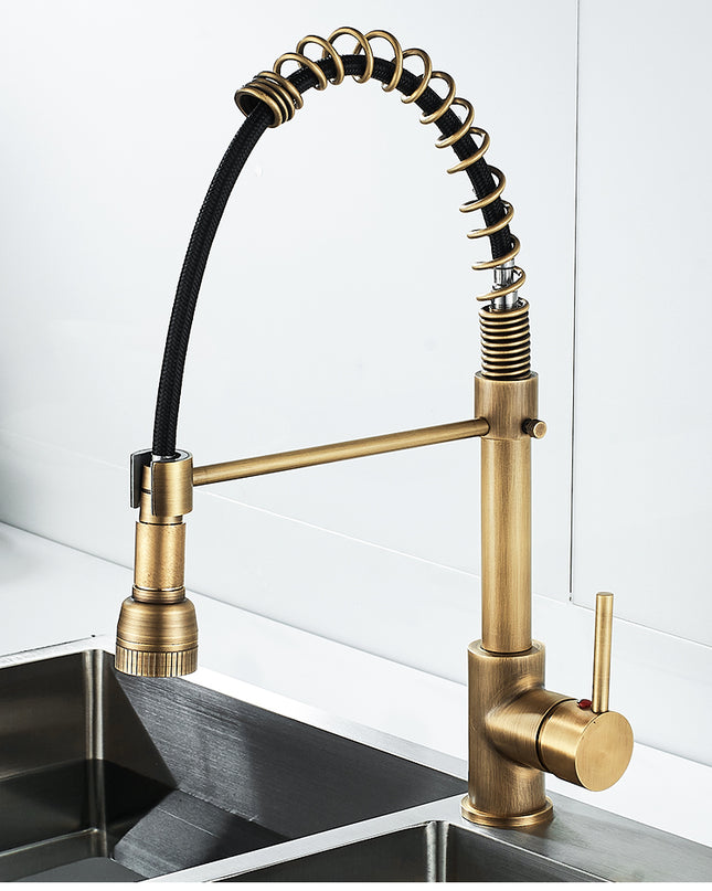 Brass Kitchen Spring Mixer #202352