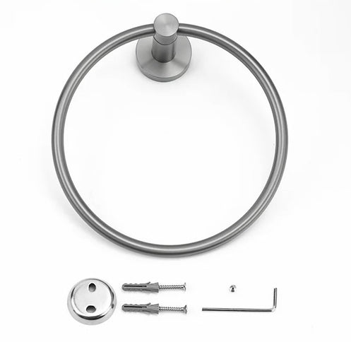 Gunmetal Grey Towel Ring #202407