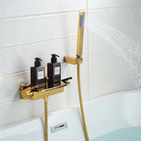 Modern Shiny Gold Bath Mixer #202339