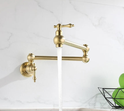 Brushed Gold Antique Pot Filler #201790