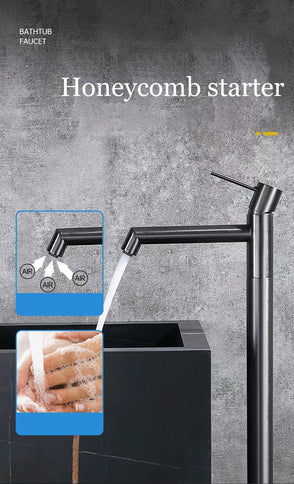 Gunmetal Grey Floor Stand Basin Mixer #202403