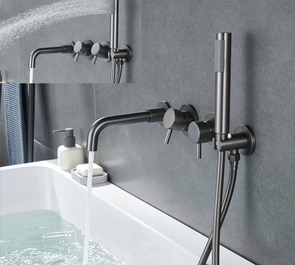 Gunmetal Grey Bath Mixer #202420