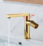 Small Shiny Gold Basin Mixer #202353