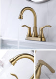 Modern Brushed Gold Basin Mixer #202345