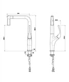 Modern Gunmetal Kitchen Mixer #202426