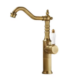 Brass Tall Basin Mixer with Ceramic Handle #202442