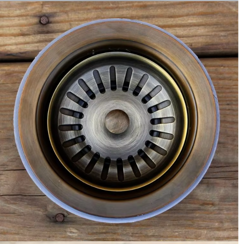 Dark Antique Brass Kitchen Waste #202444