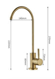 Brushed Gold Water Purified Tap #202356