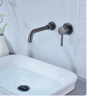 Gunmetal Grey Modern Basin Mixer #202401