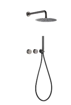 Gunmetal Grey Modern Concealed Shower with Hand Shower #202404