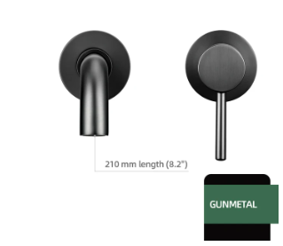 Gunmetal Grey Modern Basin Mixer #202401