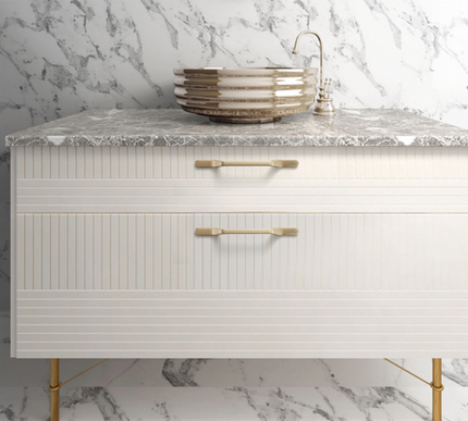 Brushed gold long handle #202337