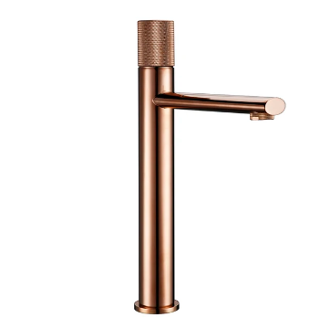 Rose Gold Tall Basin Mixer #202398