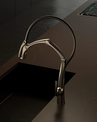 Gun Metal Grey Steam Punk Kitchen Mixer #202408