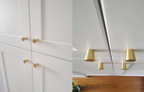 Brushed Gold Modern Handle #202334