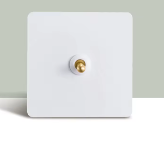 Classic White with brass toggles