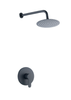 Matt Black Modern Concealed Shower #20218