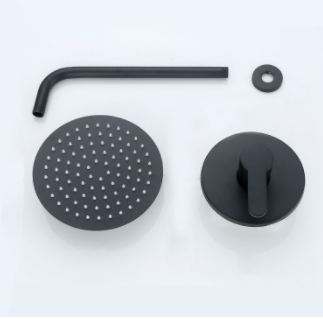 Matt Black Modern Concealed Shower #20218