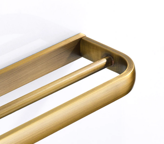 Brass Modern Double Towel Rail #201940