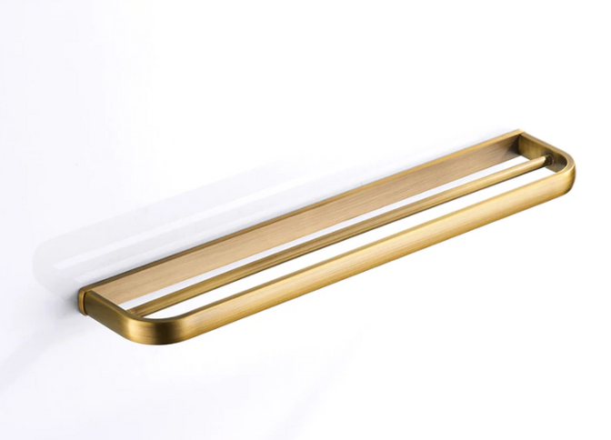 Brass Modern Double Towel Rail #201940