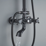 Oil Rubbed Black Antique Wall Mounted Rainfall Shower #201878
