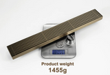 Dark Brushed Brass Linear Shower Trap 60cm #201877