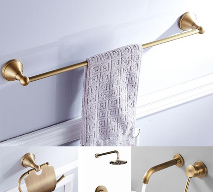Modern Brass Bathroom Set #201888