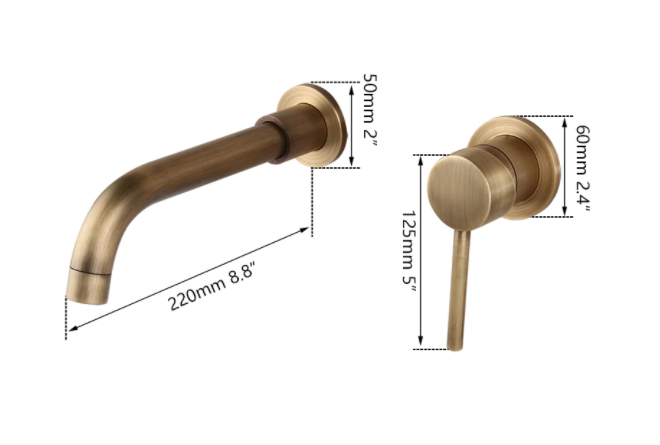 Brass Modern Basin Mixer #201769