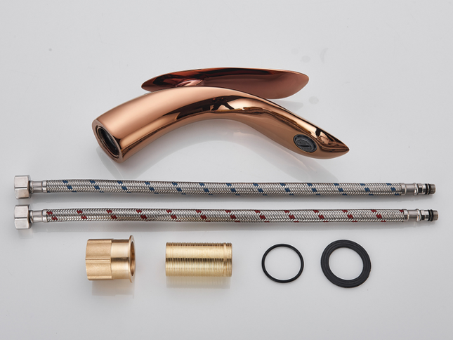 Rose Gold Modern Sleek leaf Mixer #2010002