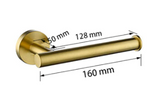 Brushed Gold Minimal Toilet Roll Holder #201865