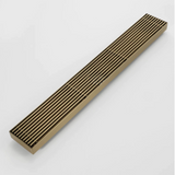 Dark Brushed Brass Linear Shower Trap 60cm #201877