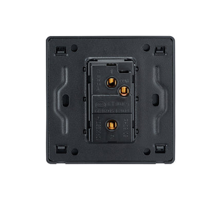 Elegant Grey 1 Gang Brass Toggle Switch
