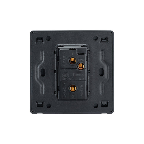Elegant Grey 1 Gang Brass Toggle Switch