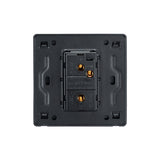 Elegant Grey 1 Gang Brass Toggle Switch