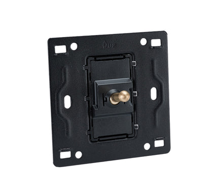 Elegant Grey 1 Gang Brass Toggle Switch