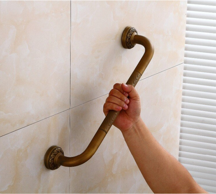 Antique Brass Grab Rail  45cm #201921