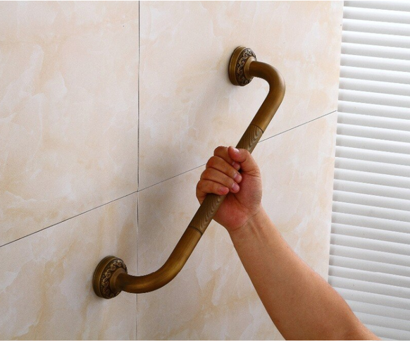 Antique Brass Grab Rail  45cm #201921