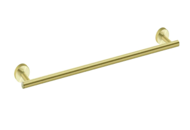 Brushed Gold Minimal Single Towel Rail #201864